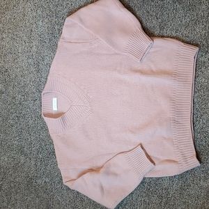 Olive Clothing Company Pink Wool V Neck Sweater